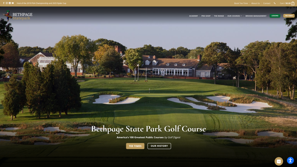 screenshot image of Bethpage Black 