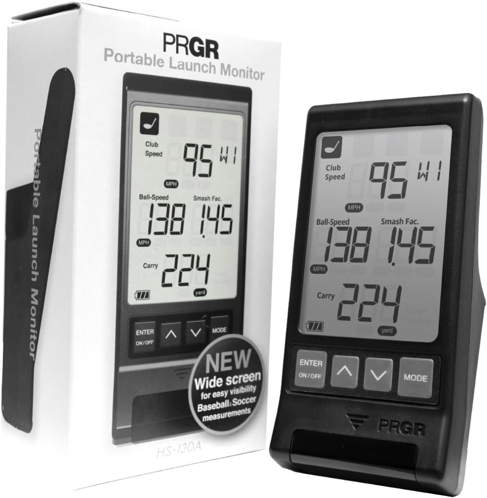 image of PRGR Portable Launch Monitor best golf launch monitor