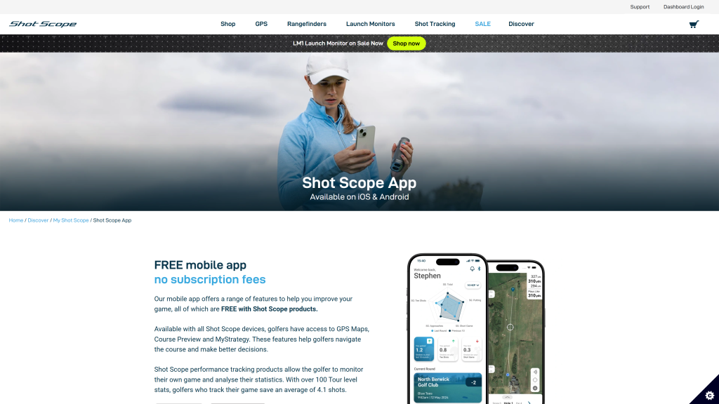 image of shotscope best golf apps for iphone