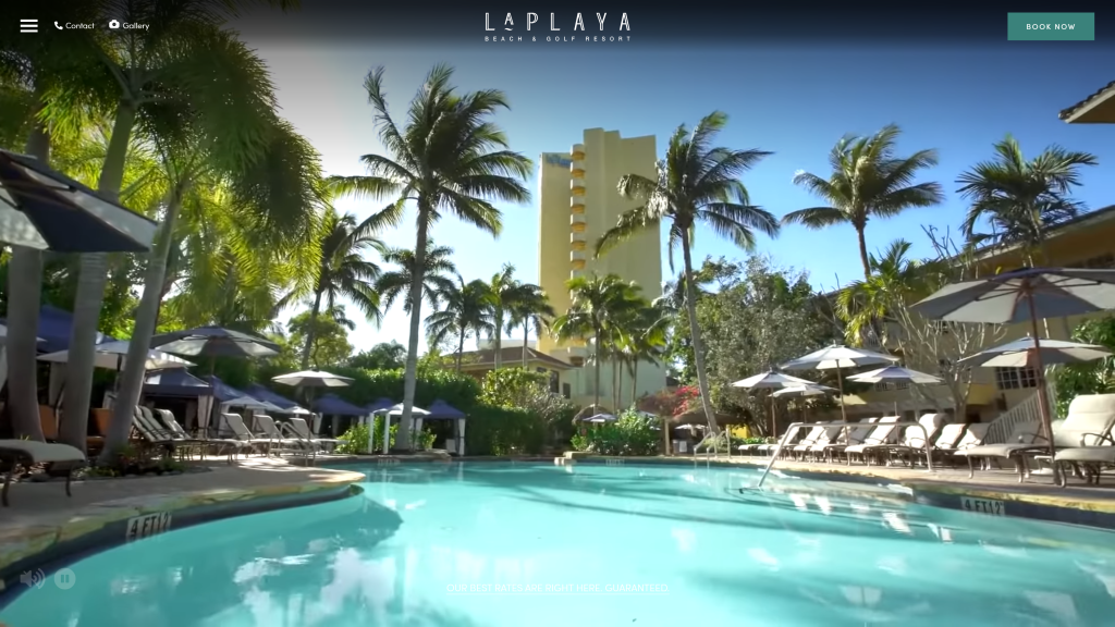 screenshot of the laplaya resort