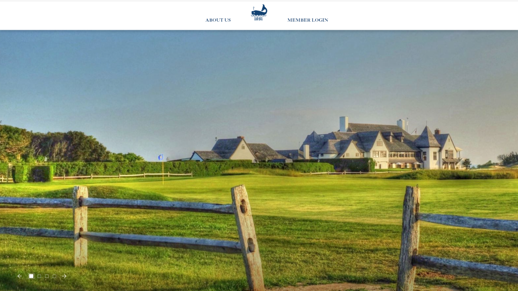 screenshot of the Maidstone Club best golf courses in New York homepage