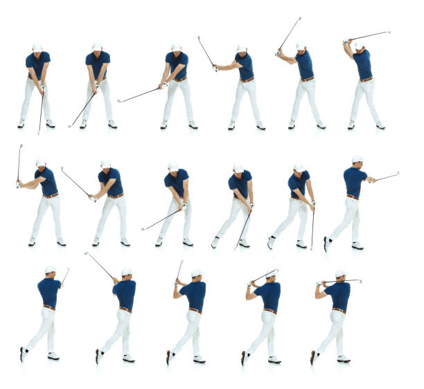 image of motion of swinging a golf club best golf swings