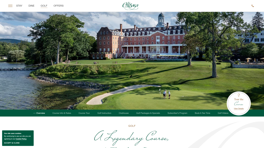 screenshot image of Leatherstocking at the Otesaga,