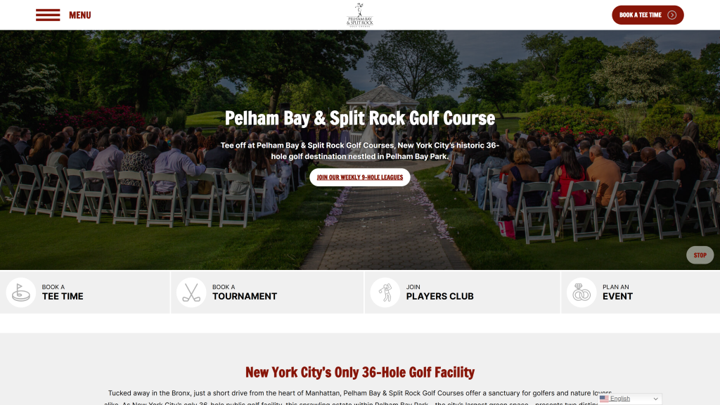 screenshot image of Pelham Bay and Split Rock Golf Courses  