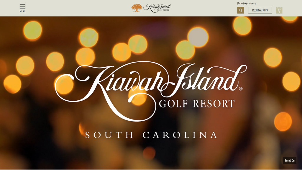 screenshot of the Kiawah Island Golf Resort: Osprey Point best public golf courses in south carolina homepage