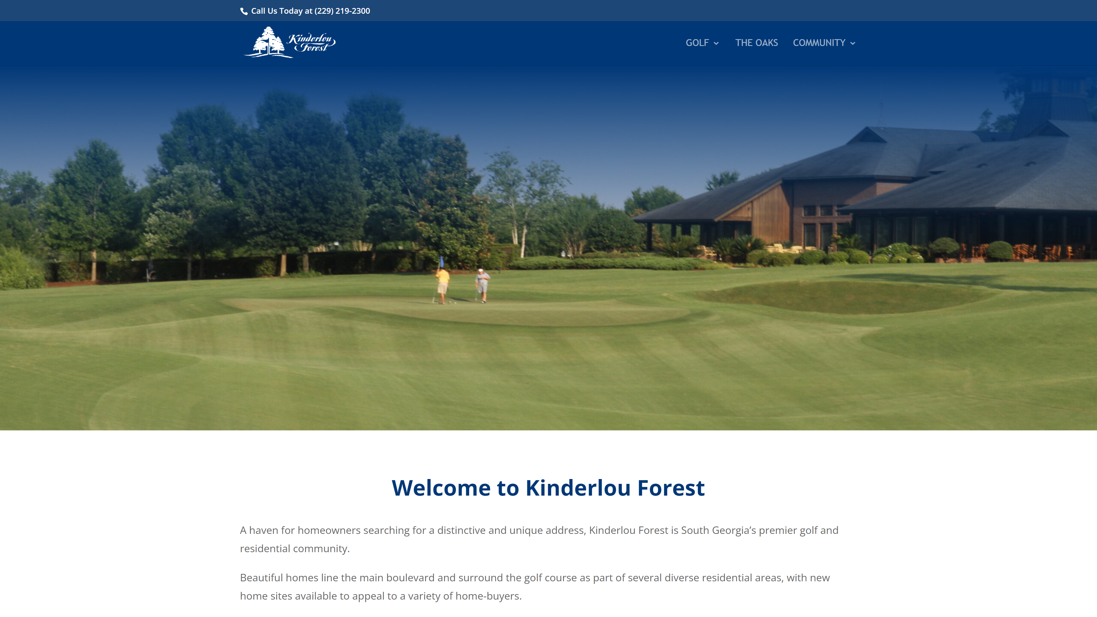 Kinderlou Forest Golf Club championship hole in Valdosta GA