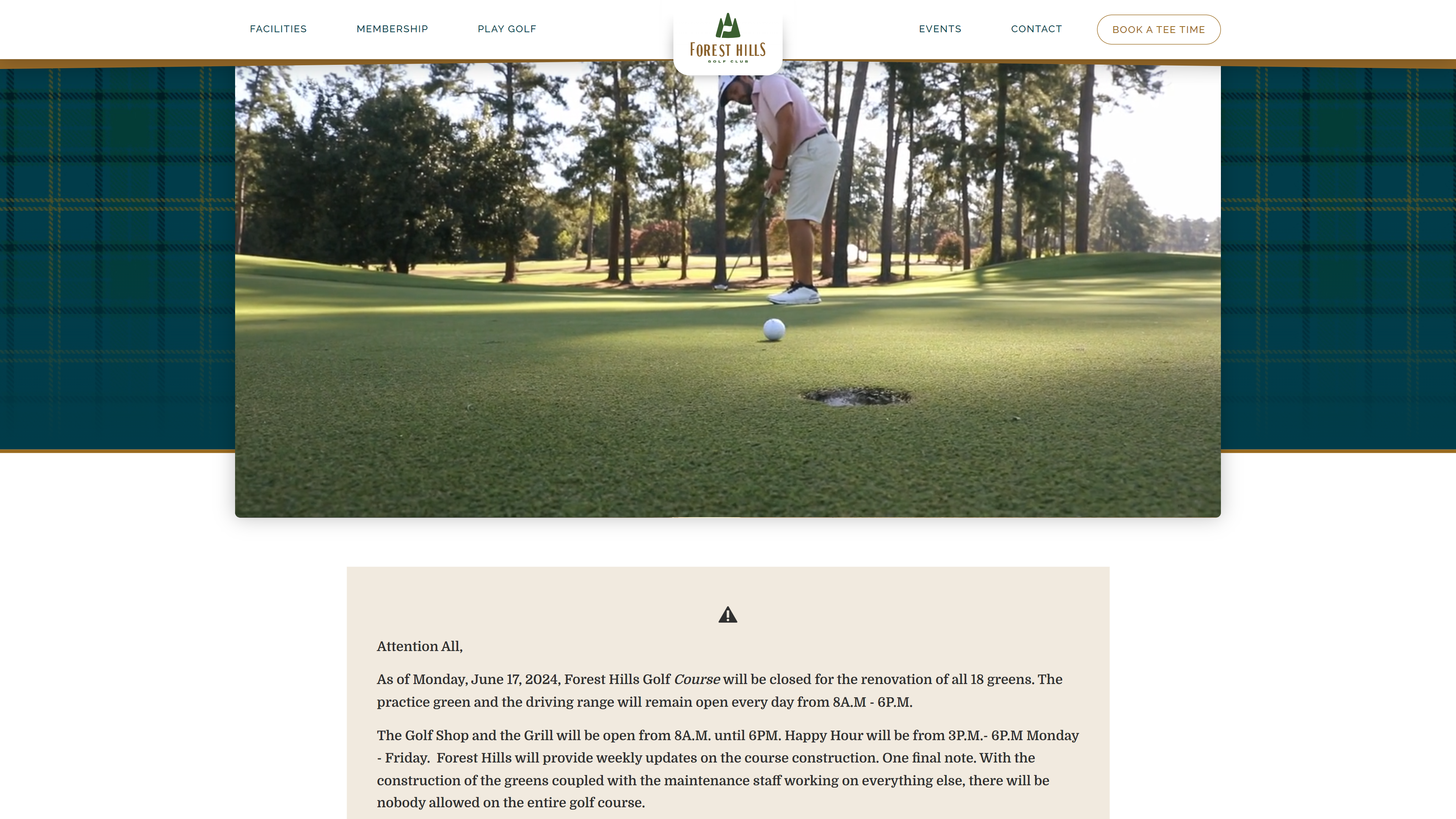 Aerial view of Forest Hills Golf Club in Augusta, Georgia best public golf course in georgia