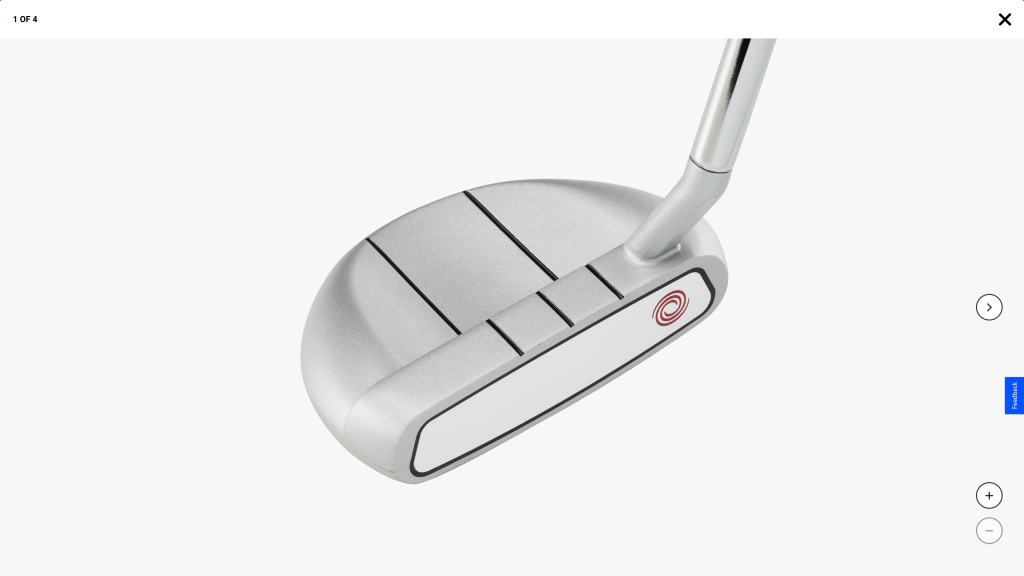 screenshot of the Odyssey White Hot OG Putter homepage