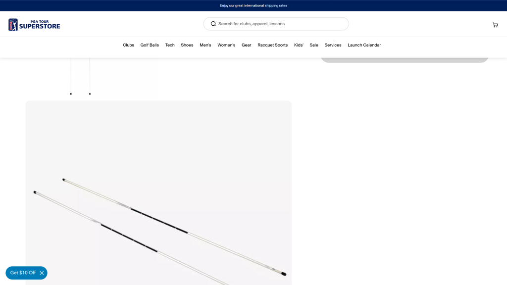 screenshot image of PGA TOUR Pro homepage