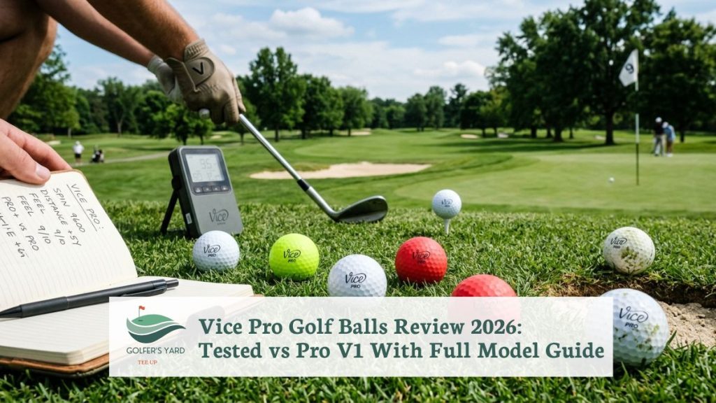 Vice Pro Golf Balls Review 2026: Tested vs Pro V1 With Full Model Guide featured image of Vice Pro Golf Balls Review 2026: Tested vs Pro V1 With Full Model Guide