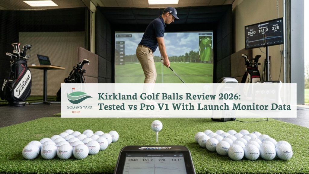Kirkland Golf Balls Review 2026: Tested vs Pro V1 With Launch Monitor Data featured image of Kirkland Golf Balls Review 2026: Tested vs Pro V1 With Launch Monitor Data