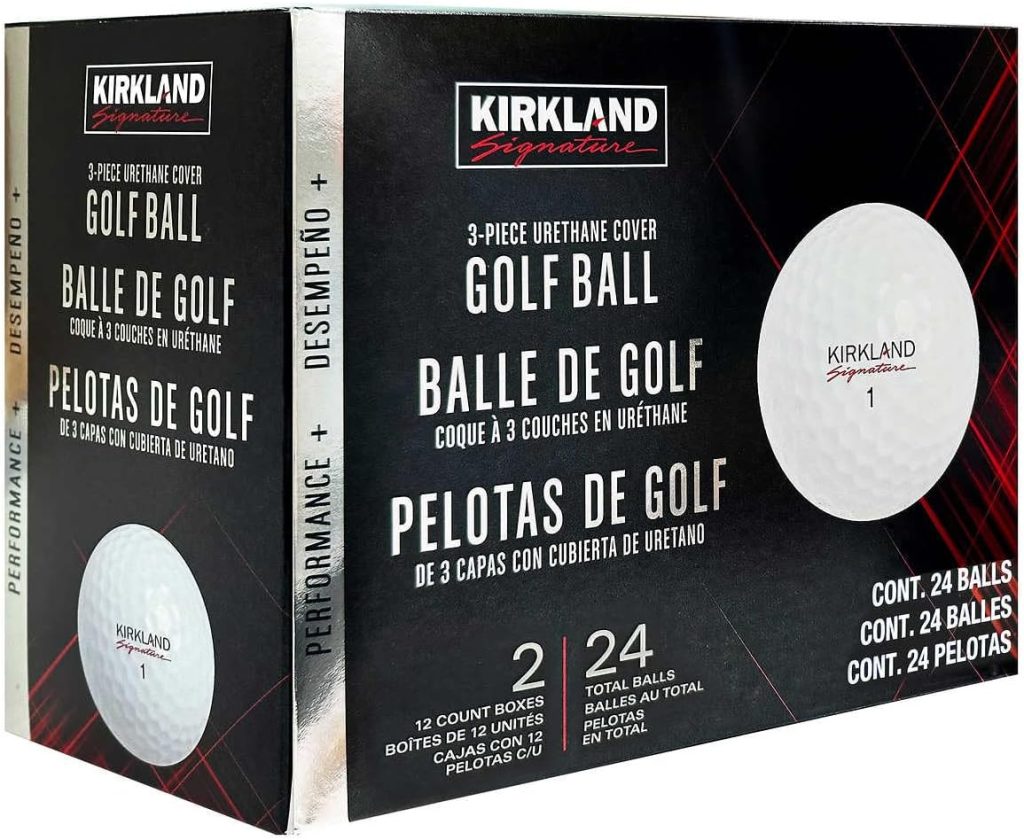 image of kirkland signature performance plus golf balls Kirkland golf balls review