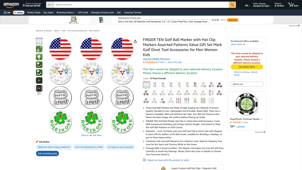 screenshot image of FINGER TEN with Hat Clip homepage