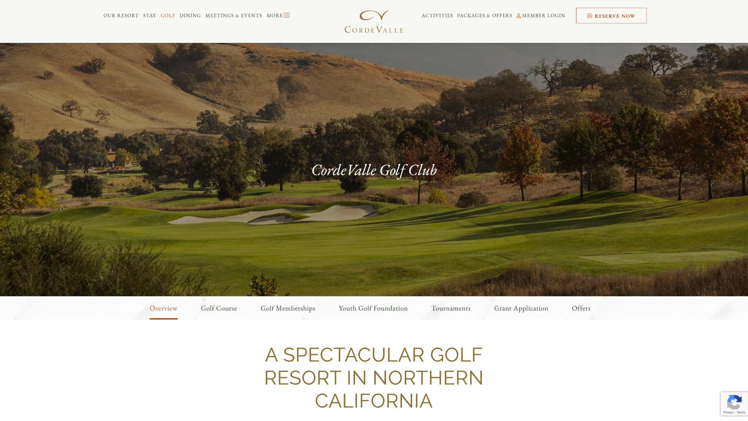 CordeValle Golf Club best public golf course in california