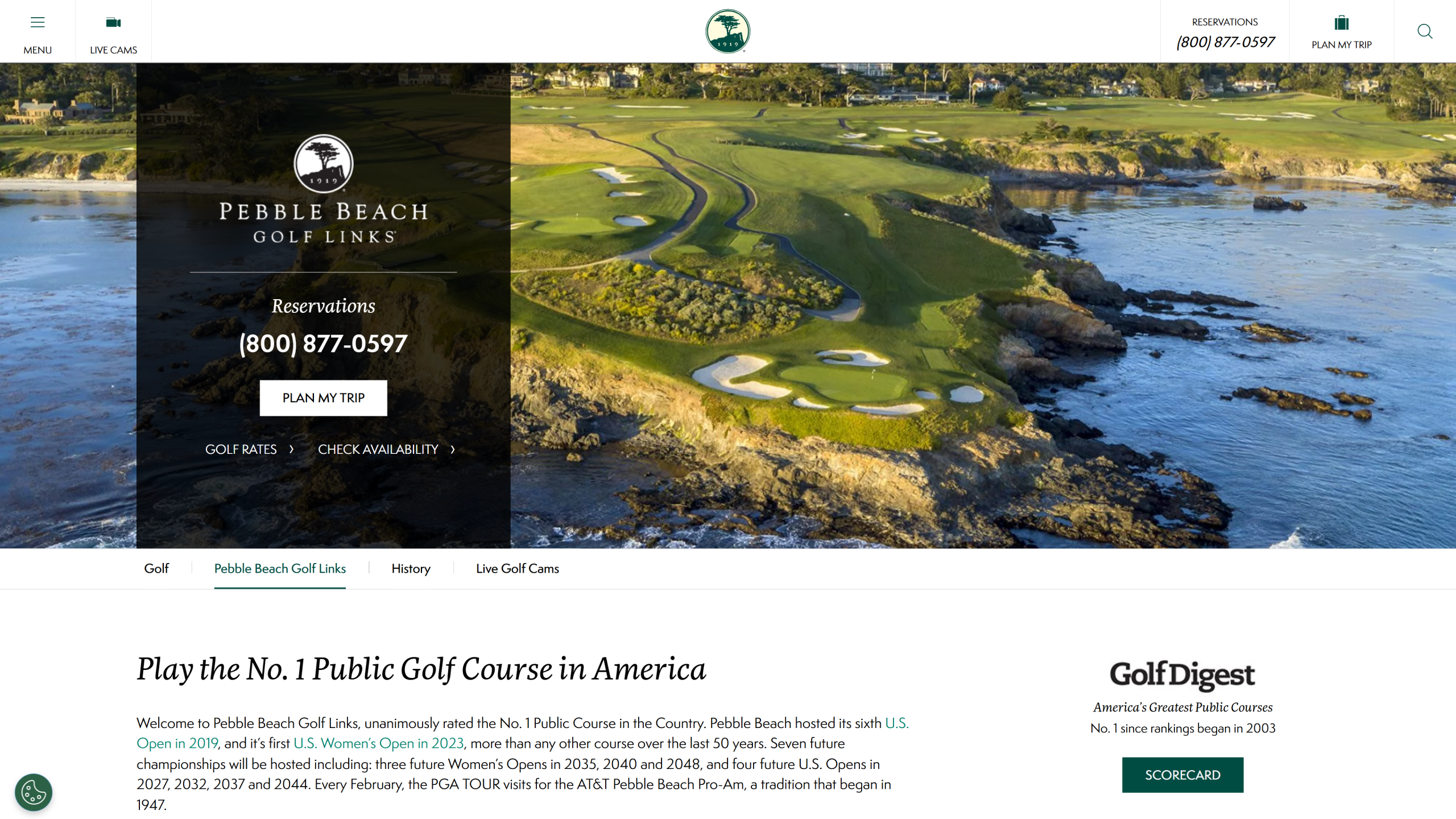 Pebble Beach Golf Links best public golf courses in california