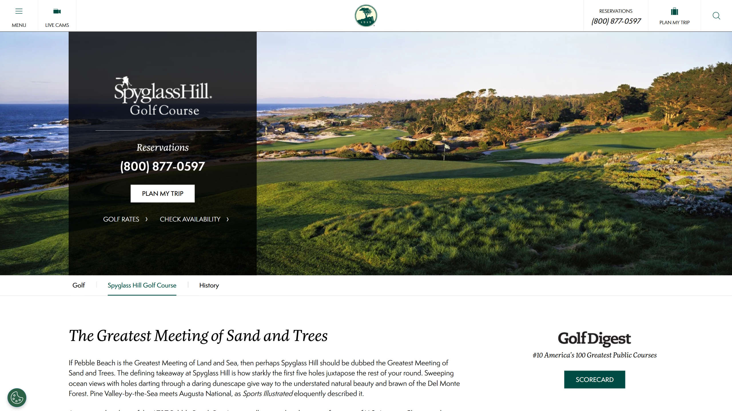 Spyglass Hill best public golf courses in california