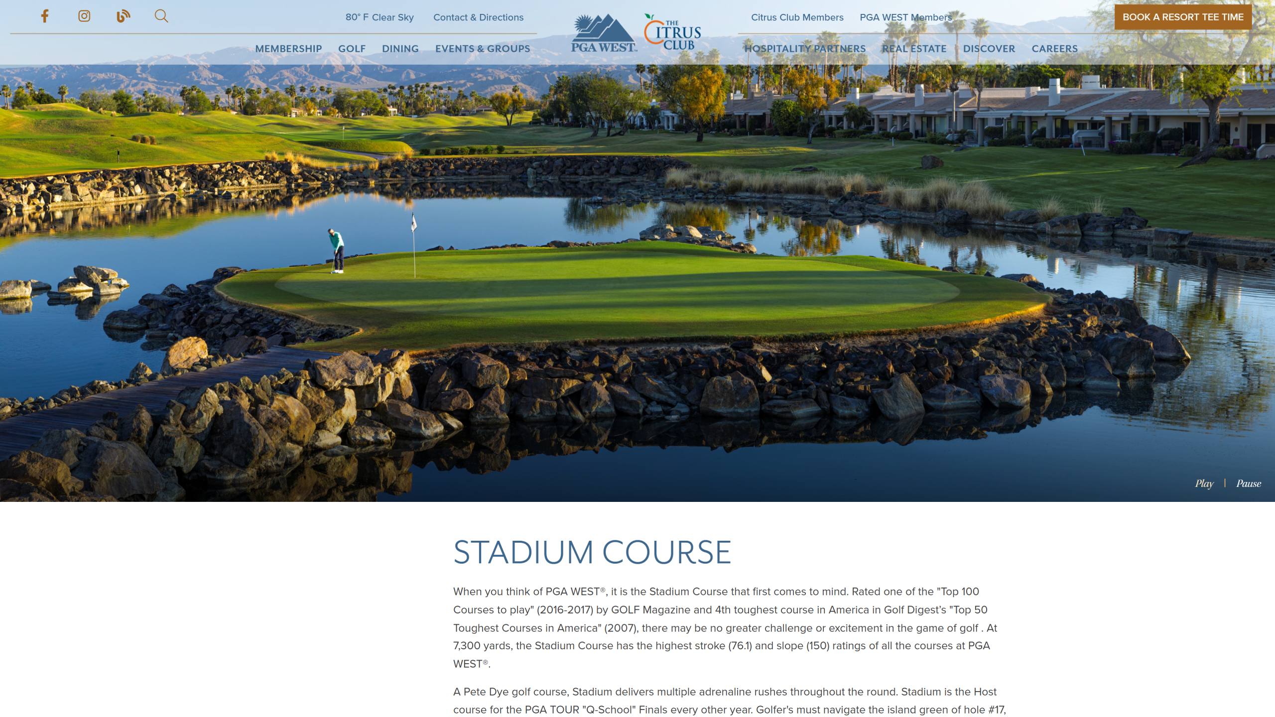 Stadium Course at PGA West
