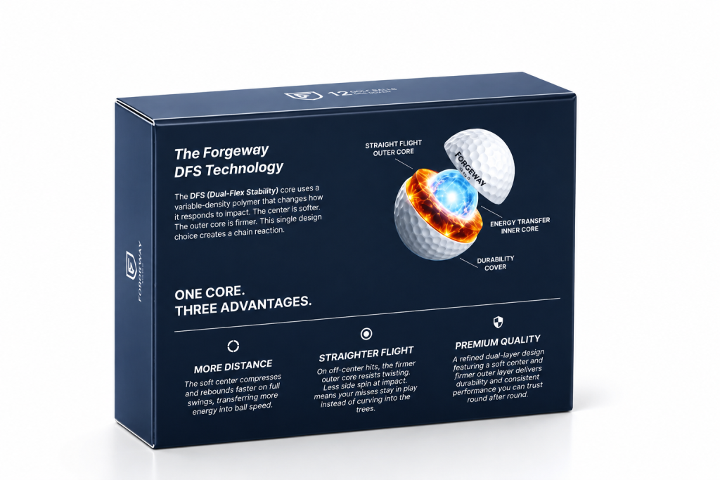 image of the back of the 24 pack box forgeway golf review