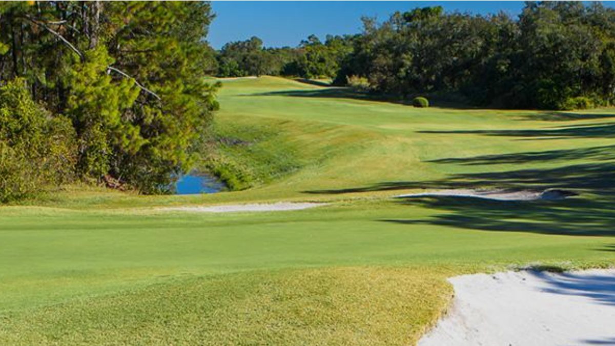 Fairway and bunker on Disney's Oak Trail nine-hole walking course
