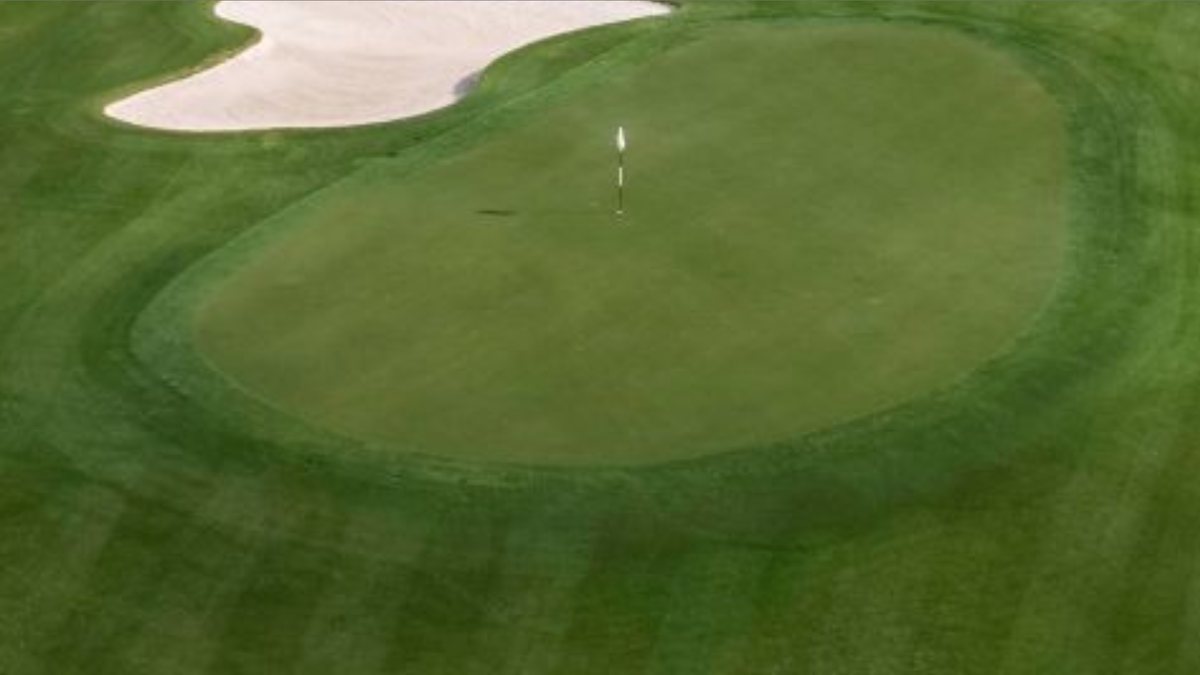 Green and bunker at The Ritz-Carlton Golf Club Grande Lakes in Orlando
